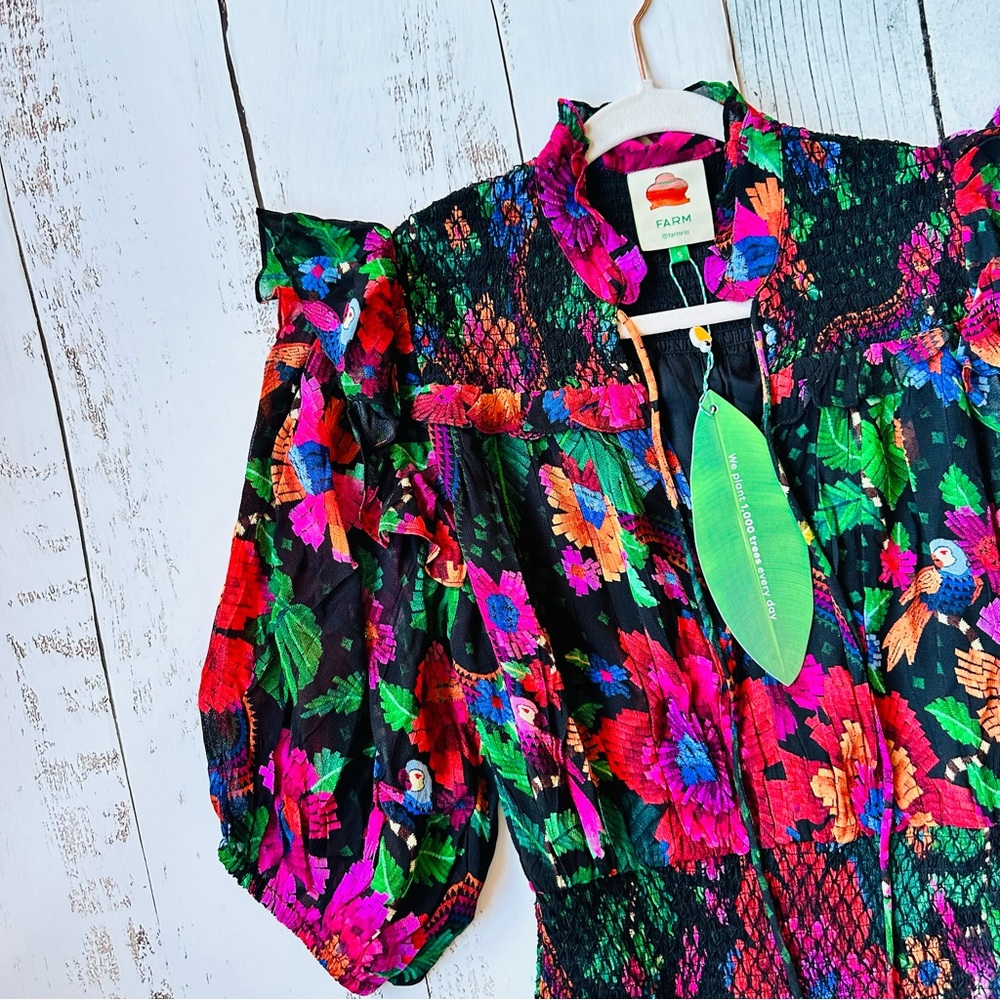 NWT Farm Rio Dress Multicolor Size Small - Picture 4 of 11